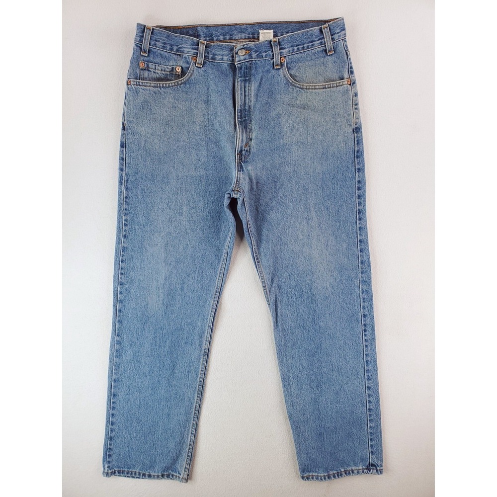 Vintage Levis 505 Jeans Mens 38x30 Regular Straight Work Pants Canada Made Stone